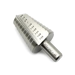 TEMO M35 Cobalt Double Flute Step Drill, 10 Size