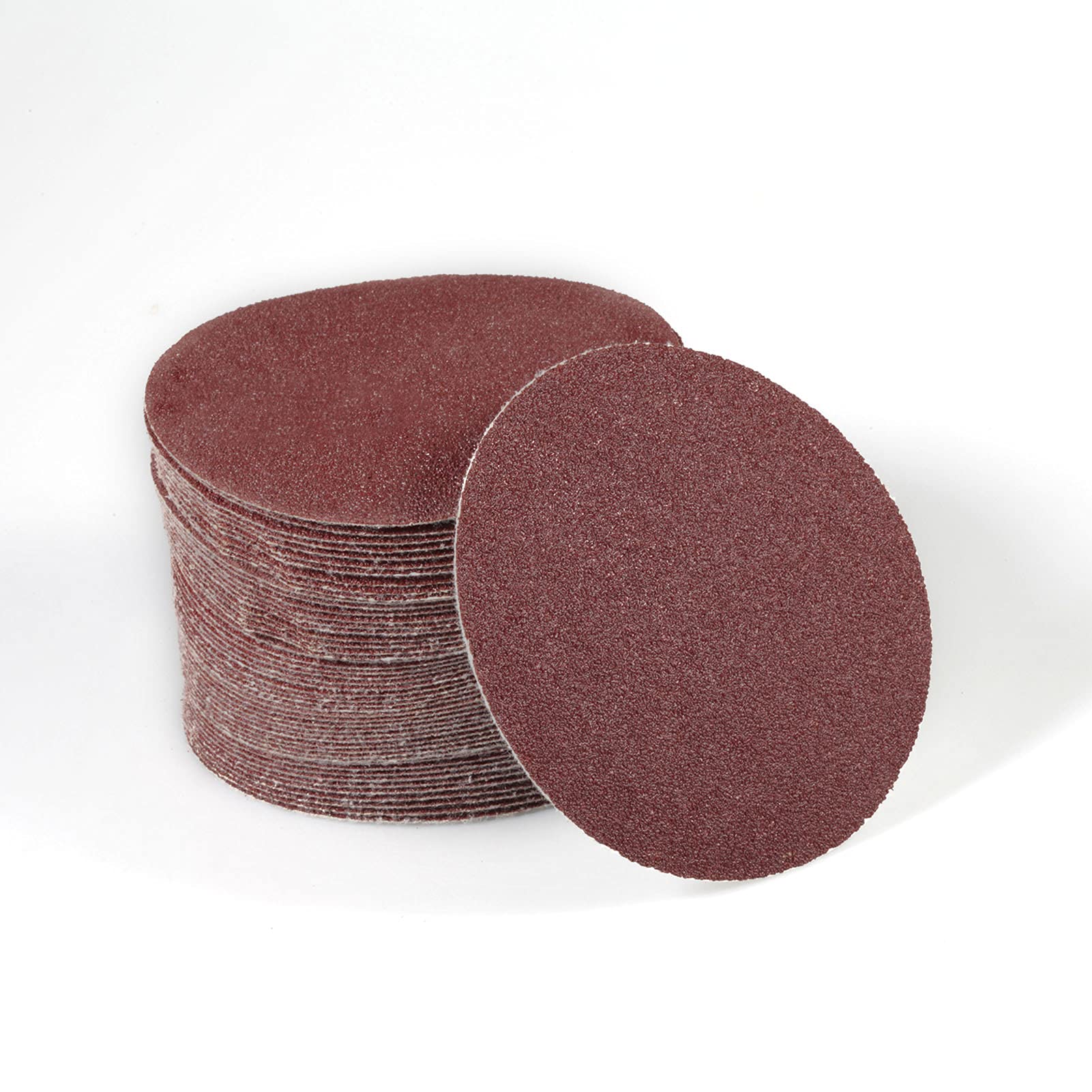SPEEDWOX 50pcs Sanding Discs 4 Inches Sandpaper 80 Grit Hook and Loop Sanding Discs for Drill Grinder Rotary Tools No Hole