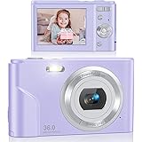 Digital Camera, Lecran FHD 1080P 36.0 Mega Pixels Vlogging Camera with 16X Digital Zoom, LCD Screen, Compact Portable Mini Ca