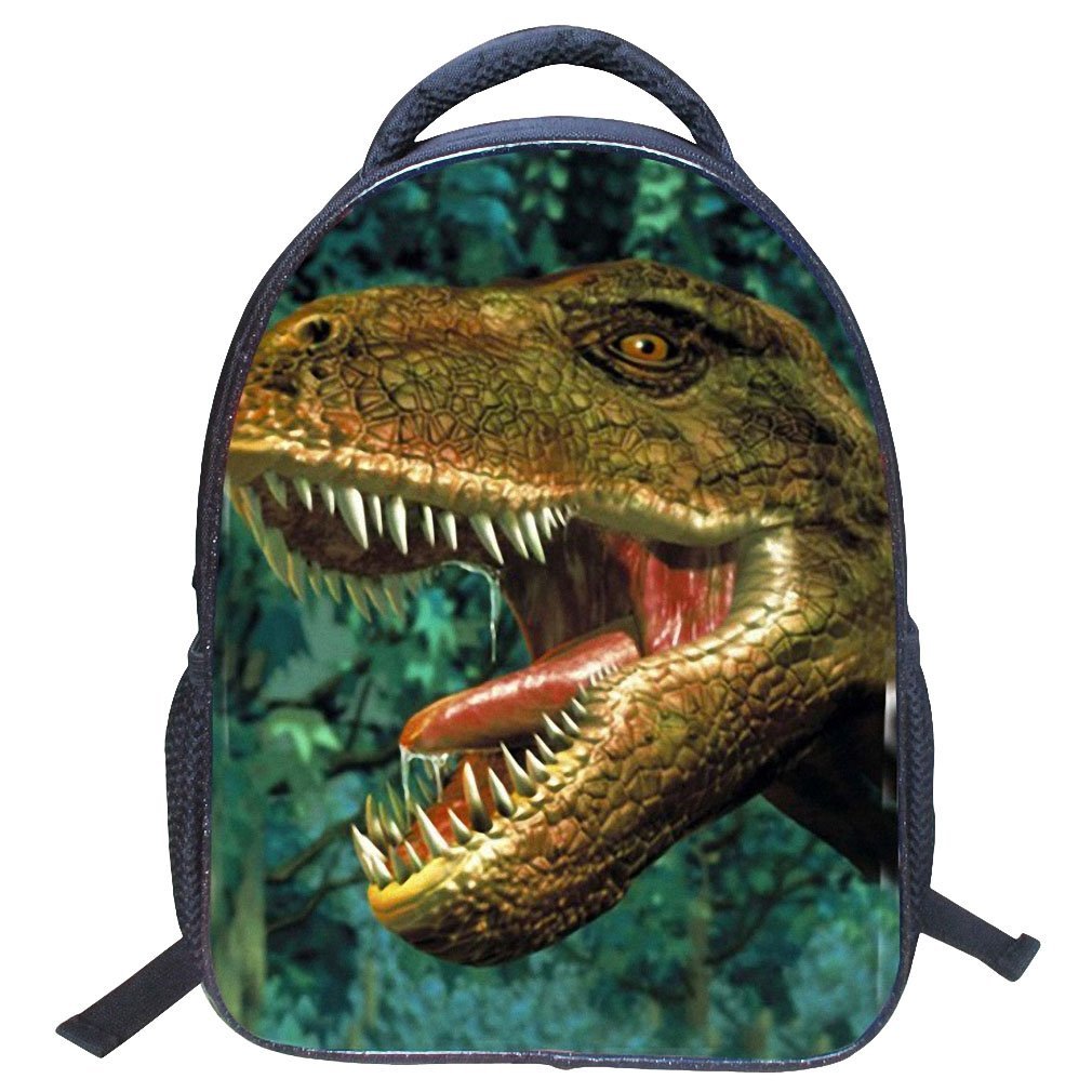 Artone Nylon Jurásico Dinosaurio Acolchado Mochila Montar Ipad Verde