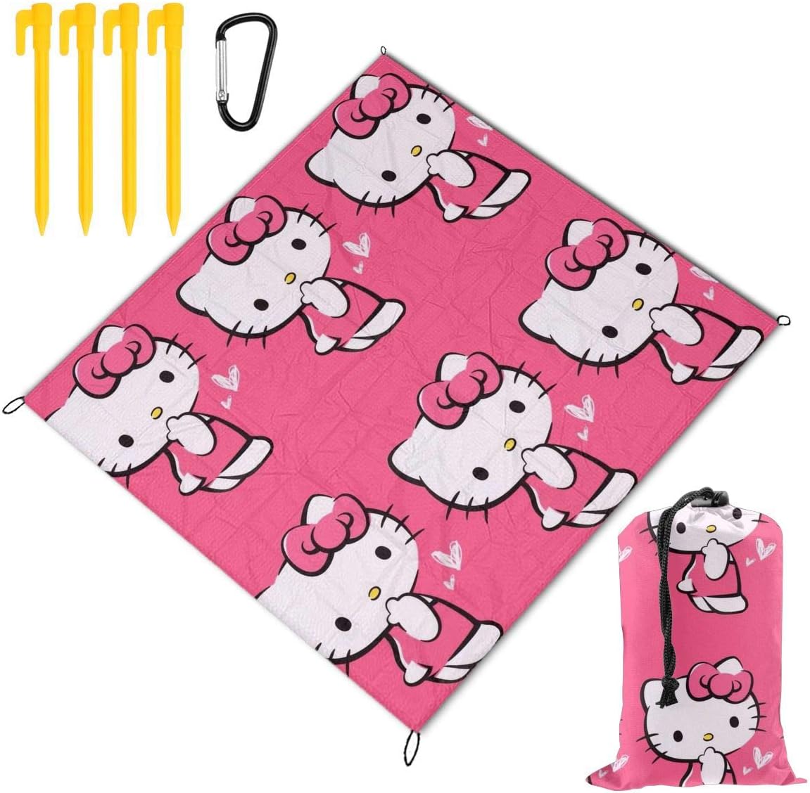 Outdoor Blanket Hello Kitty WaterResistant Picnic