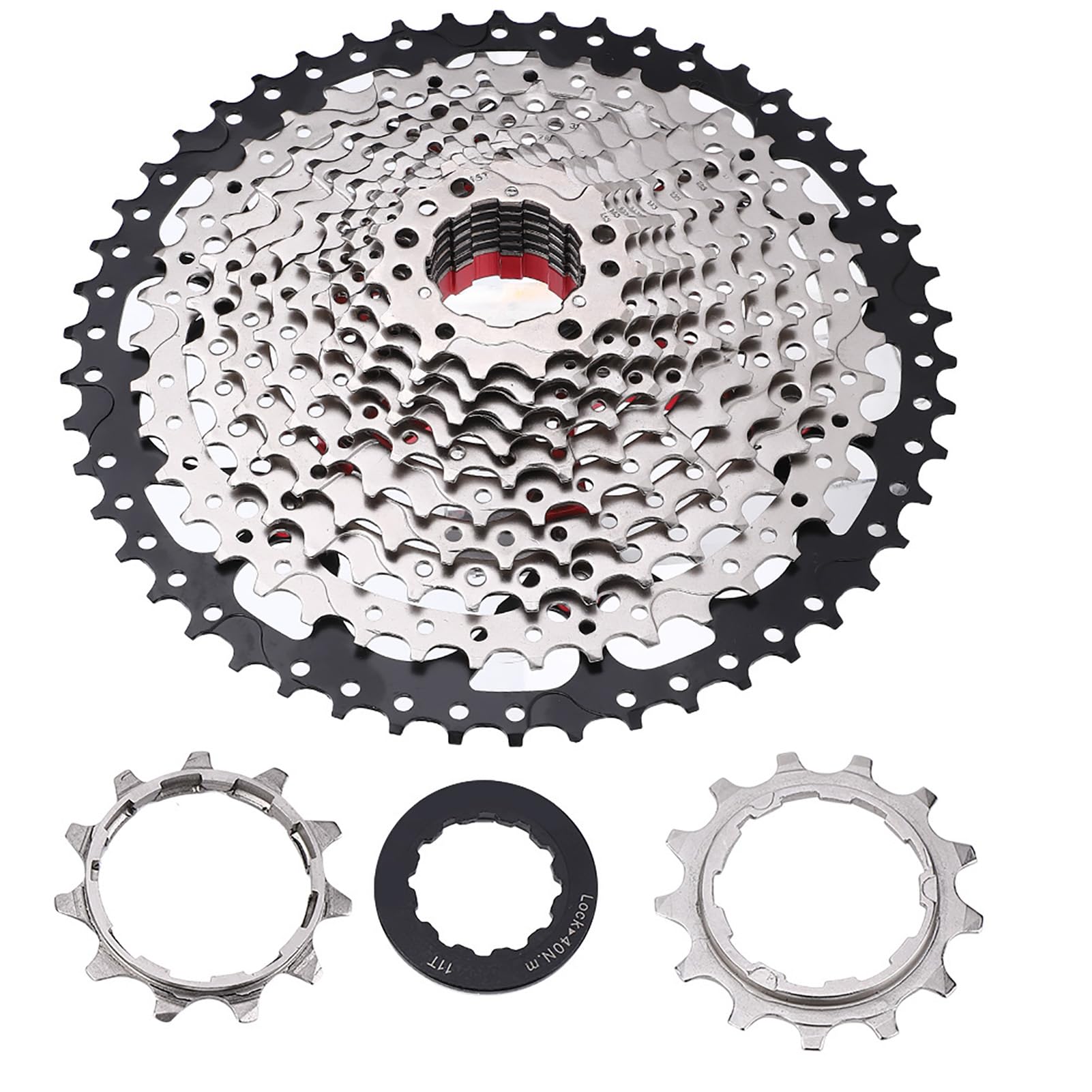 RiToEasysports Bike Cassette,32/36/42/46T 9/10/11/12 Speed Bike Freewheel Cassette Sprocket Replacement for Mountain Road (12S 11-50T) Riding Racks And Storage Cycling Racks And Storage Ride