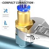 ERGAOBOY 10pcs 6mm Pipe OD to 1/4 BSP Female Straight Push to Connect PCF6-02 view 5