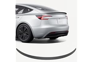 Arcoche Spoiler for Tesla Model 3 2025 2024 Performance Spoiler Wing ABS Rear Trunk Lip Tail Lid for Model 3 Highland (Matte Carbon Fiber)