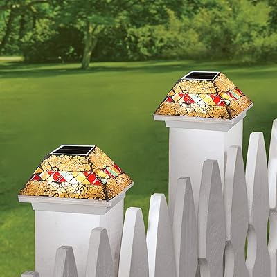 2PK Mosaic Solar Post Cap Lights Outdoor For 4x4, Oman - View #3