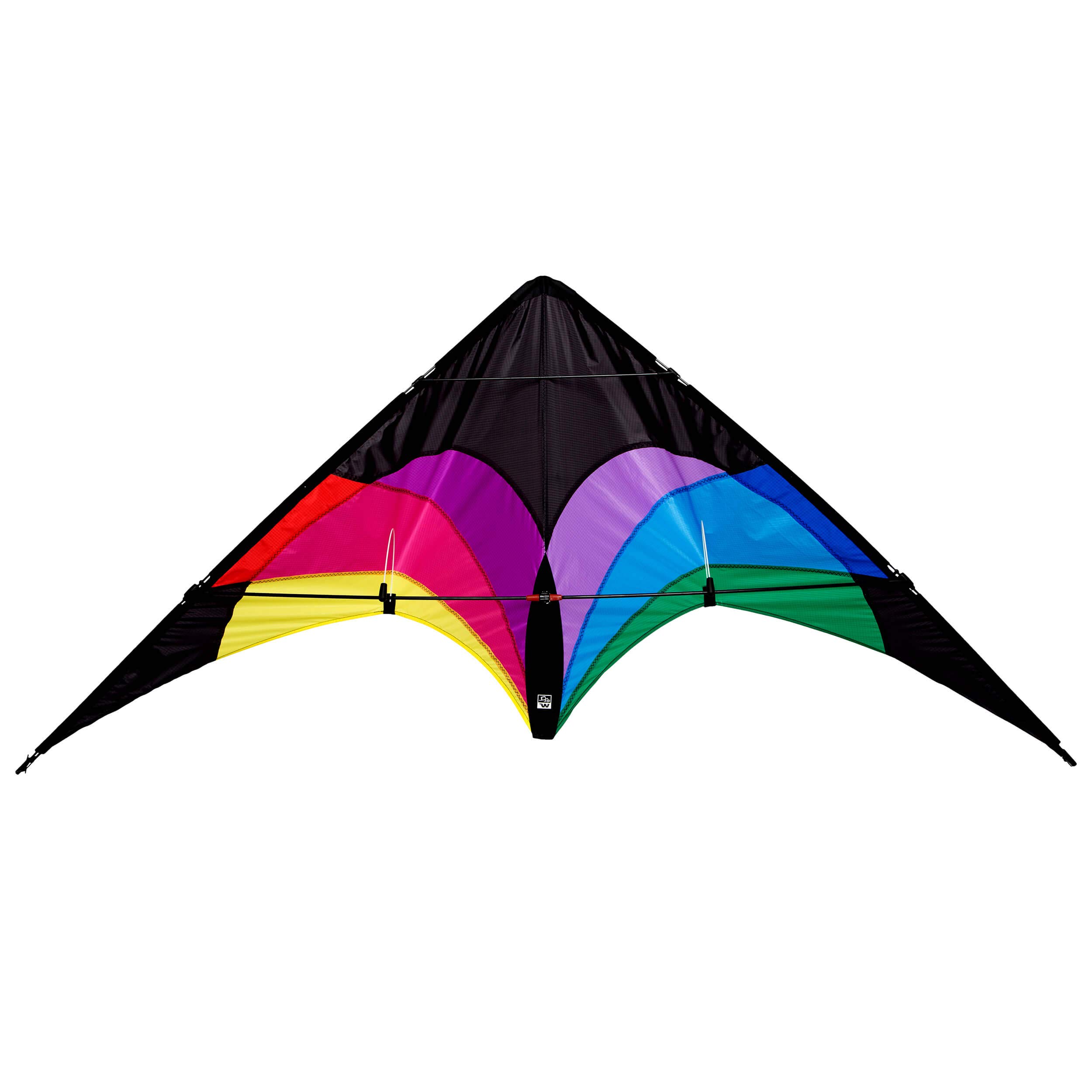 Wolkenstürmer Stunt Kite Flip Rainbow - 2-Line Sports Stunt Kite - Beginner & Advanced User (140 cm)