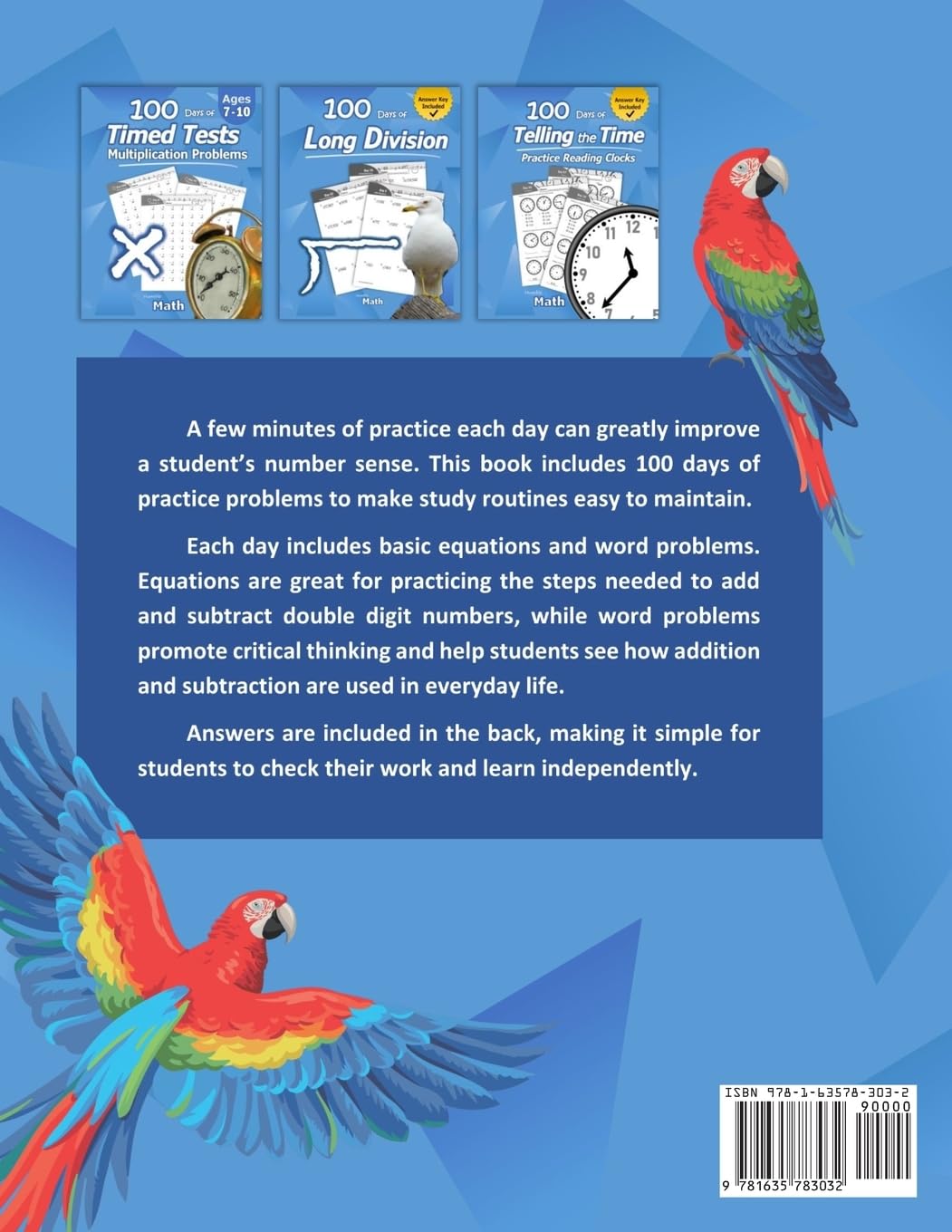 Humble Math - Double Digit Addition & Subtraction : 100 Days of Practice Problems: Grades 1-3, Word Problems, Reproducible Math Drills