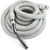 30 ft Beam Compatible Central Vacuum Hose - Lightweight Crush-Proof Design | Perfect Replacement for Older Beam &amp; Compatible Systems | Standard 1.5" Inlet Fit (30 Feet)