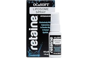 OCuSOFT Retaine Liposome Spray 15 Milliliters, Eyelid Spray for Irritated Eyelids Associated with Blepharitis, Dry Eyes, and Meibomian Gland Dysfunction
