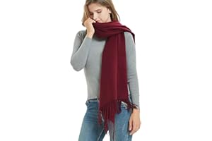 Novawo Wool Scarf Soft Warm Winter Scarves Wraps for Women and Unisex