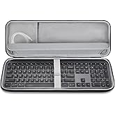 CASEDAO Hard Keyboard Carrying Case Sleeve Cover for MX Keys S/MX Keys Advanced Wireless Illuminated Keyboard, Travel Protective Storage Bag