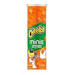 Cheetos Minis, Cheddar Jalapeno, 3.625 oz Canister