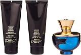 Versace Dylan Blue Femme EDP 100ml Set with Shower Gel, Body Lotion & Bag view 5