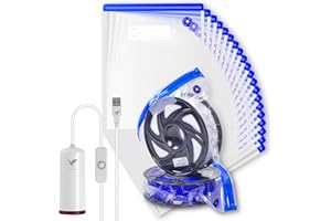 Vacbird 3D Filament Vacuum Storage Bags Kit with USB Pump, 20 Pcs Vacuum Sealling Storage Bags, Keep Dry for 3D Printer Filament