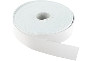 CDY Faux Leather Strap 1 Inch Wide 200 Inches Long Leather Strip for DIY Craft Projects,Soft Leather Straps 2mm Thick Very Suitable for Traction Ropes, Bag Straps (Rice White)