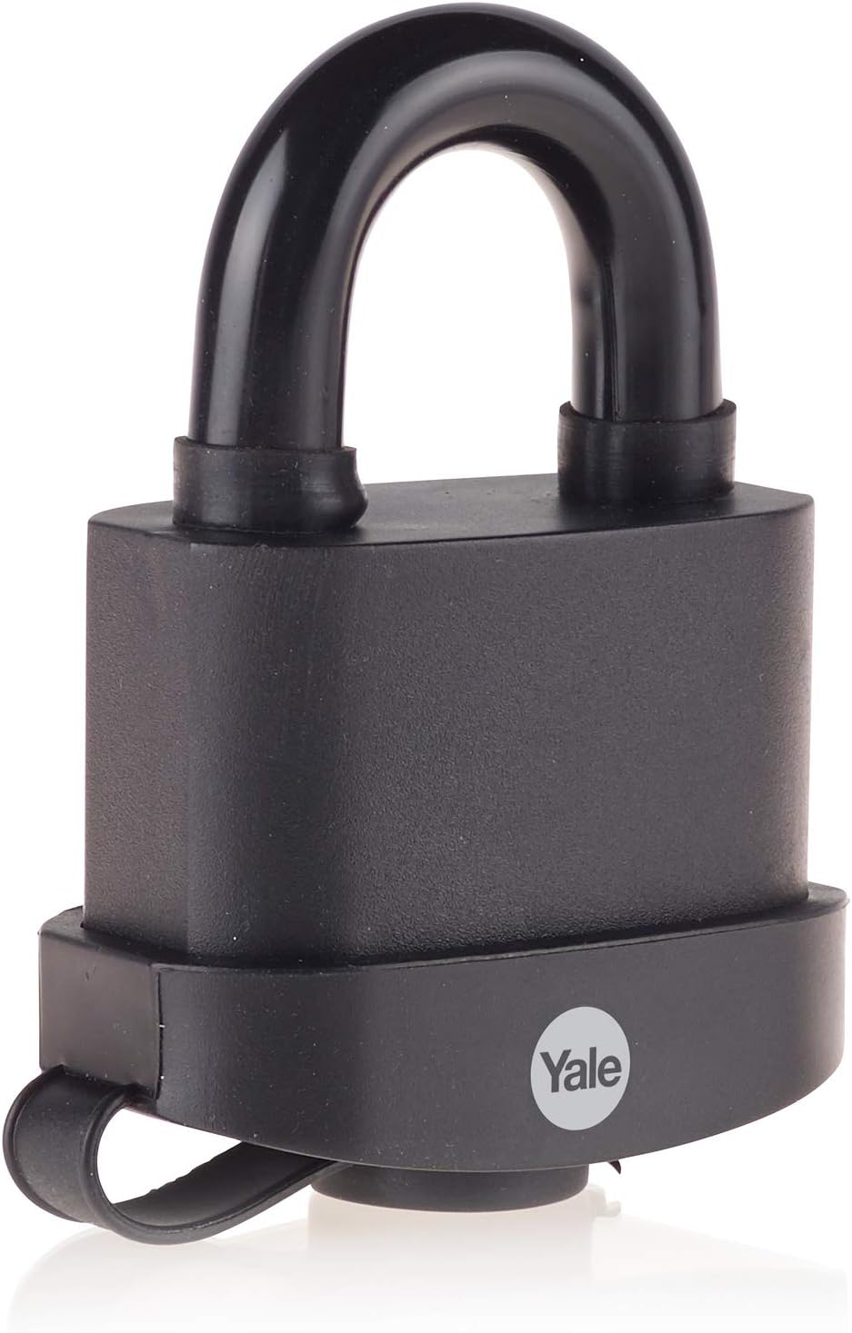 Yale - Y220B/71/130/1 High Security 71mm Weatherproof Padlock - Open Hardened Steel Shackle - 3 Keys, Black, 71 mm