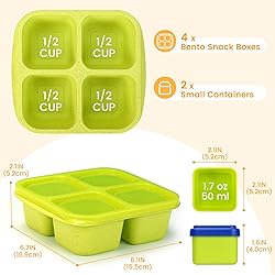 Caperci Lunchable Snack Containers - 4 Compartments