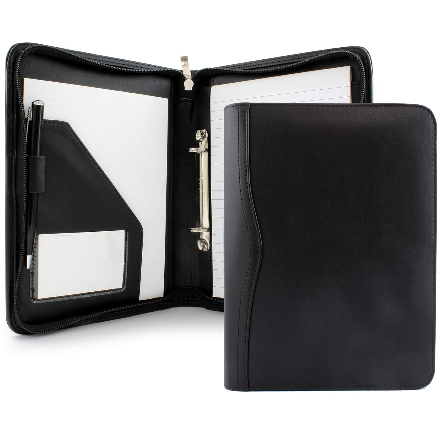 Cescahide A5 Bonded Leather Deluxe Zipped Ring Binder