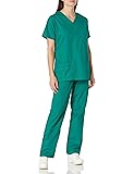 Medgear Women's Scrub Set, Hunter, 3X-Large