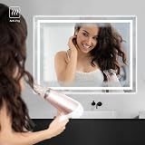 Dripex LED Bathroom Mirror 500x700 mm with Demister IP44 Anti-fog view 3