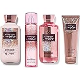 Bath & Body Works A Thousand Wishes Gift Set with Body Wash, Fine Fragrance Mist, Lotion, & Hand Cream – Personal Care Collection for Gifting or Individual Use, Prosecco & Peony Scent - 1 Pack