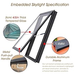Hand Skylight, Clear Roof Window for
