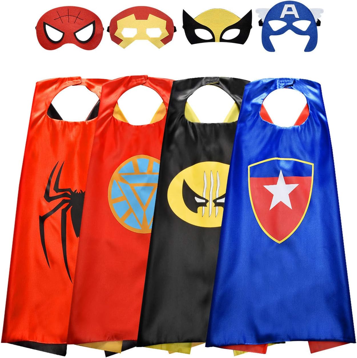 ROKY Cool Superhero Capes Dress Up Costumes for Kids - Best Gifts