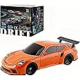 NBJIALIN RC Drift Car - 1:43 Remote Control Car 2.4GHz Mini Drift Cars Racing High Speed Drift Car Model with LED Lights for RC Toys Gift (Orange)