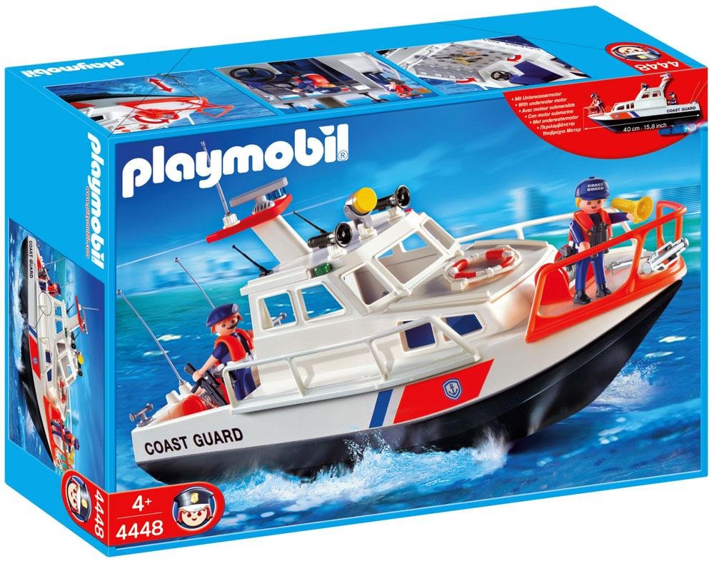 playmobil coast guard boat