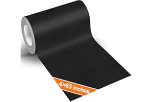 Gecyfit Leather Repair Kit for Furniture, 4×63 in Black Leather Tape for Car Upholstery Seat Repair, Upgraded Self-Adhesive Fabric Leather Repair Patch for Motorcycle, Leather Couch Repair Patches