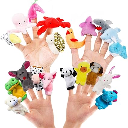 20pcs Story Toys Finger Puppets 