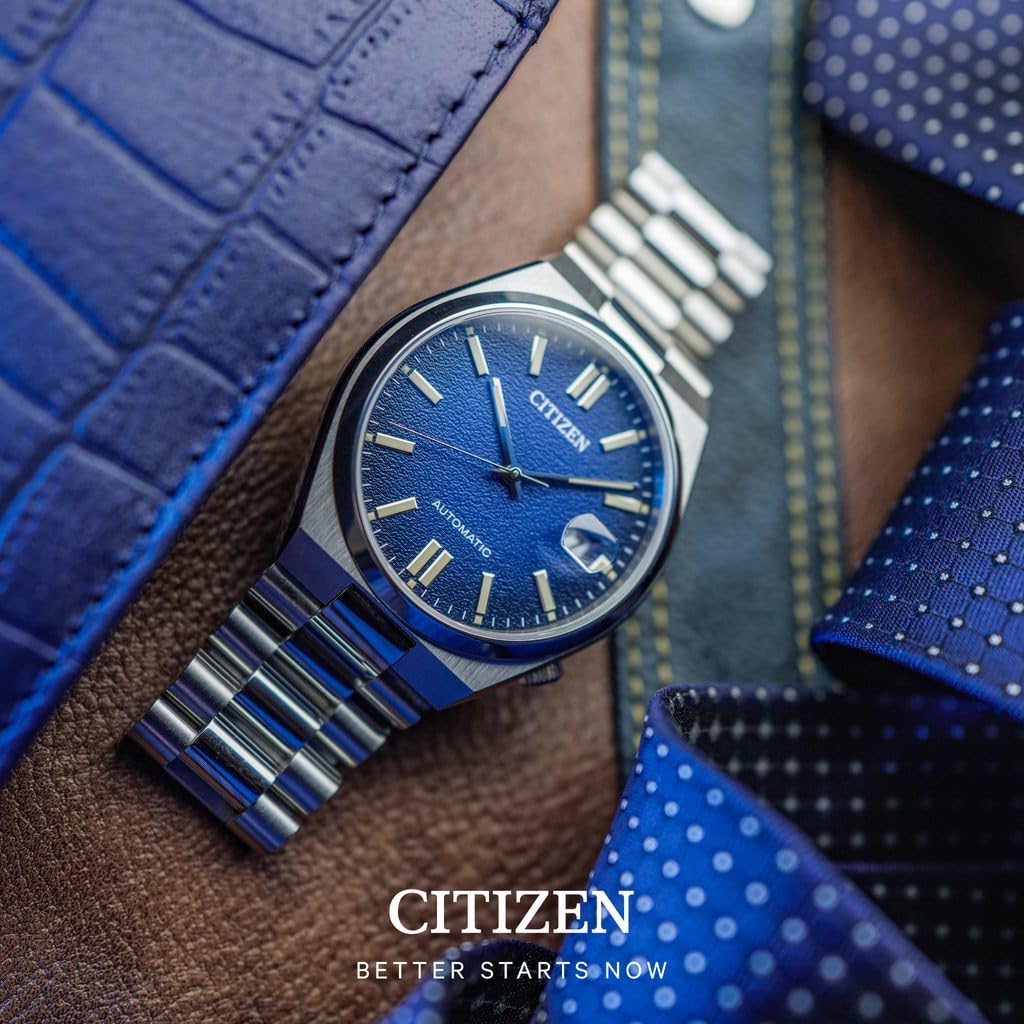 CITIZEN Tsuyosa Mechanical Sapphire Glass Cami Blue Watch NJ0151-88L, Blue, Bracelet, blue, Bracelet