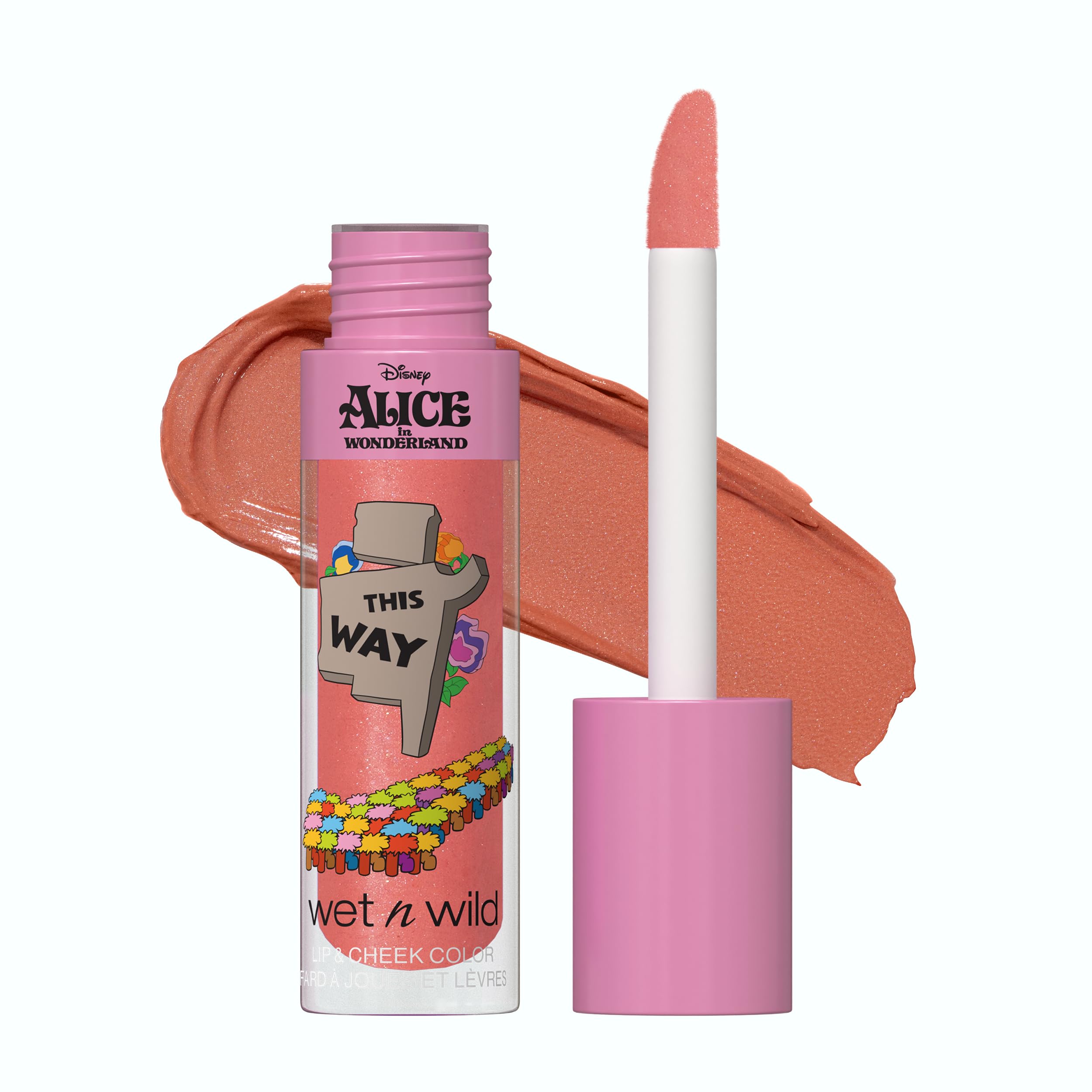 Wet n Wild Alice in Wonderland Lip & Cheek Color, Creamy Natural-Looking Flush for Lips and Cheeks, Weightless Formula that Seamlessly Blends, This Way Shade