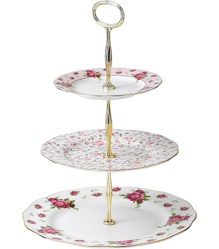 Amazon.com: Royal Albert 100 Years Cake Stand Three-Tier (English