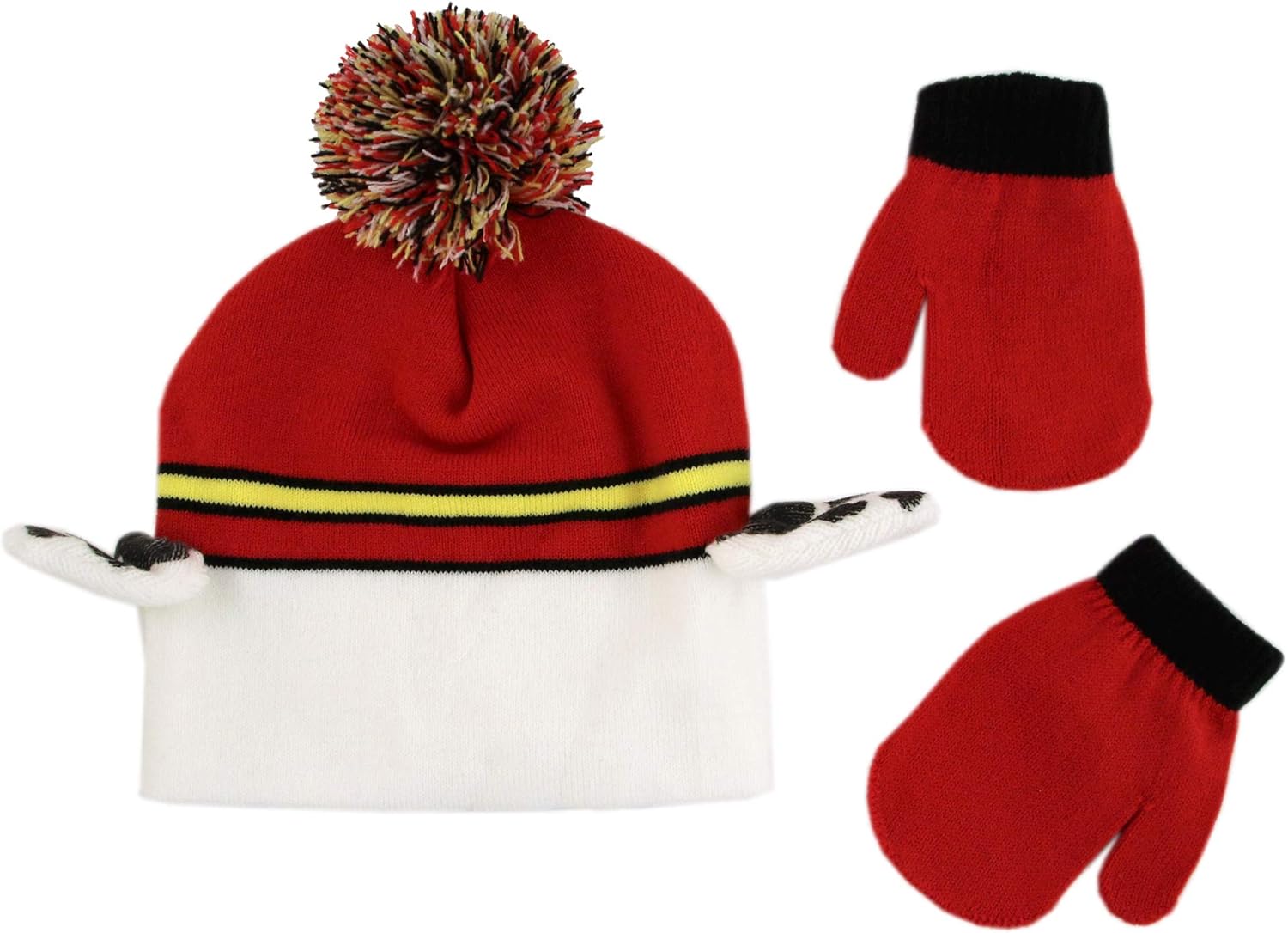 Nickelodeon Boys Winter Hat Set, Paw Patrol Toddler Beanie and Mittens for Kids Age 2-4: Clothing