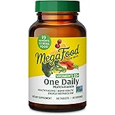 MegaFood, Women Over 55 One Daily, Supports Optimal Health and Wellbeing, Multivitamin and Mineral Dietary Supplement, Vegetarian, 60 tablets (60 servings)