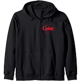Coca-Cola Enjoy Ice Cold Classic Red Label Front &amp; Back Zip Hoodie
