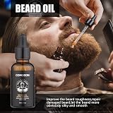 ComoZon Beard Grooming Kit Men Gift Set with Oil Shampoo Comb Brush Balm view 4