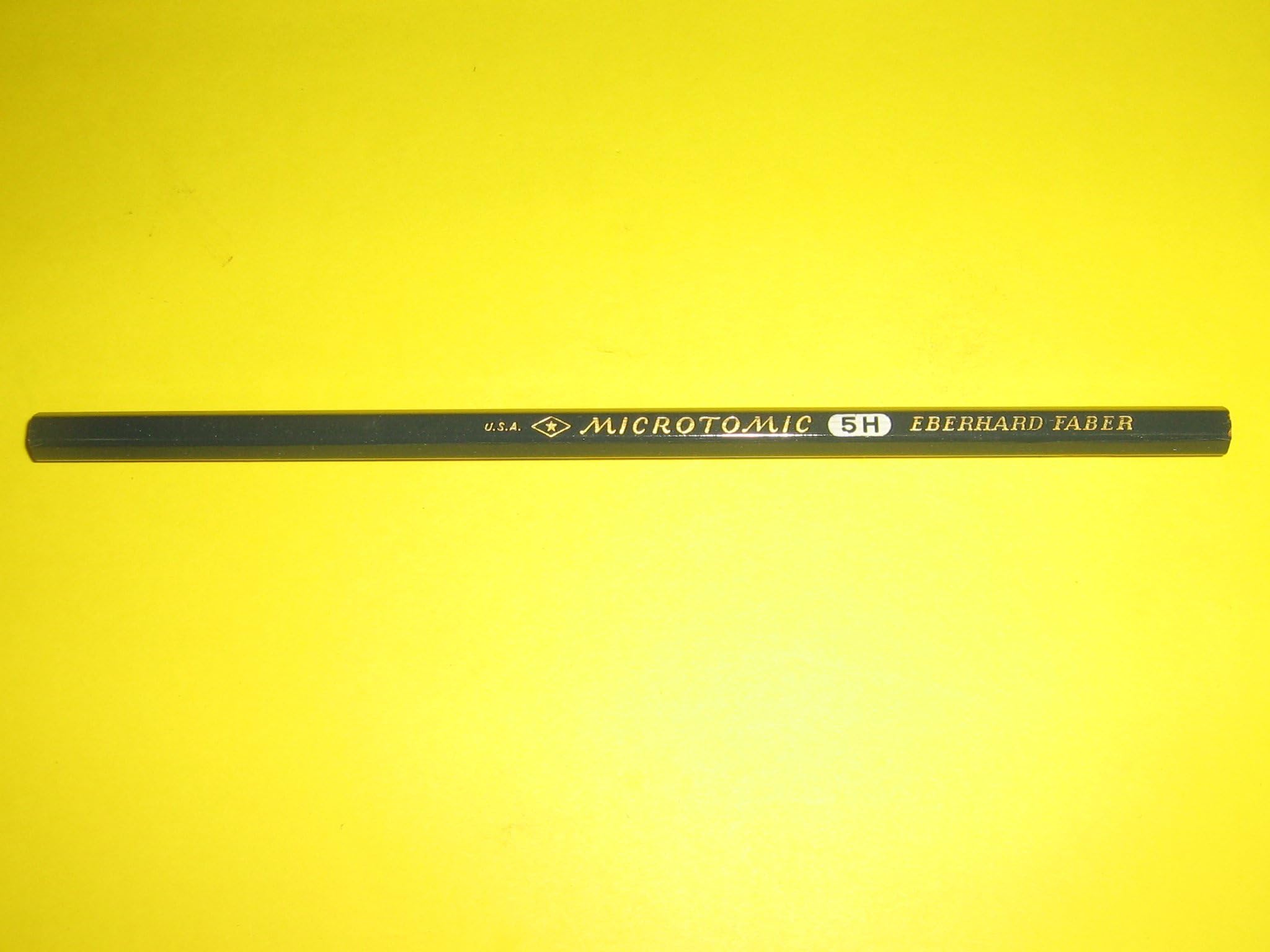 Eberhard Faber, Microtomic, Van Dyke, Drawing Pencils, Round Lead, Hexagonal Wood, 5H, 600, Hi Density Lead, Scientific Grading, Ultra Smoothness