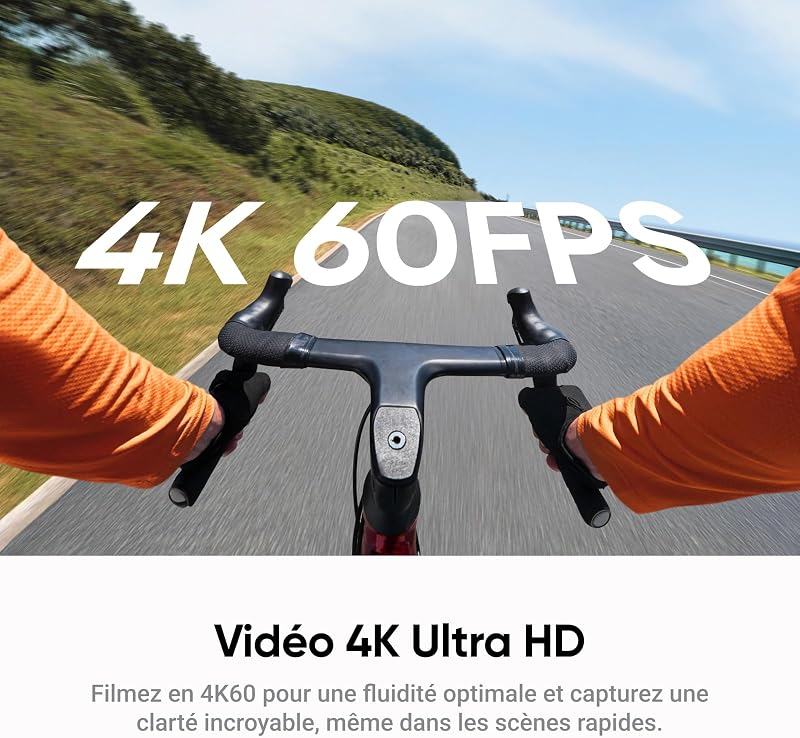GO Ultra Pack Essentiels Noir Minuit - Caméra Vlog 4K Mains Libres
