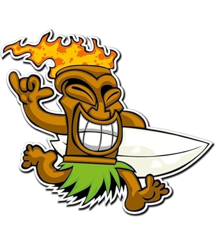 2 x 10 cm Shaka Surf Car Vinyl Hand Surfer for Laptop Surf in # 965-10