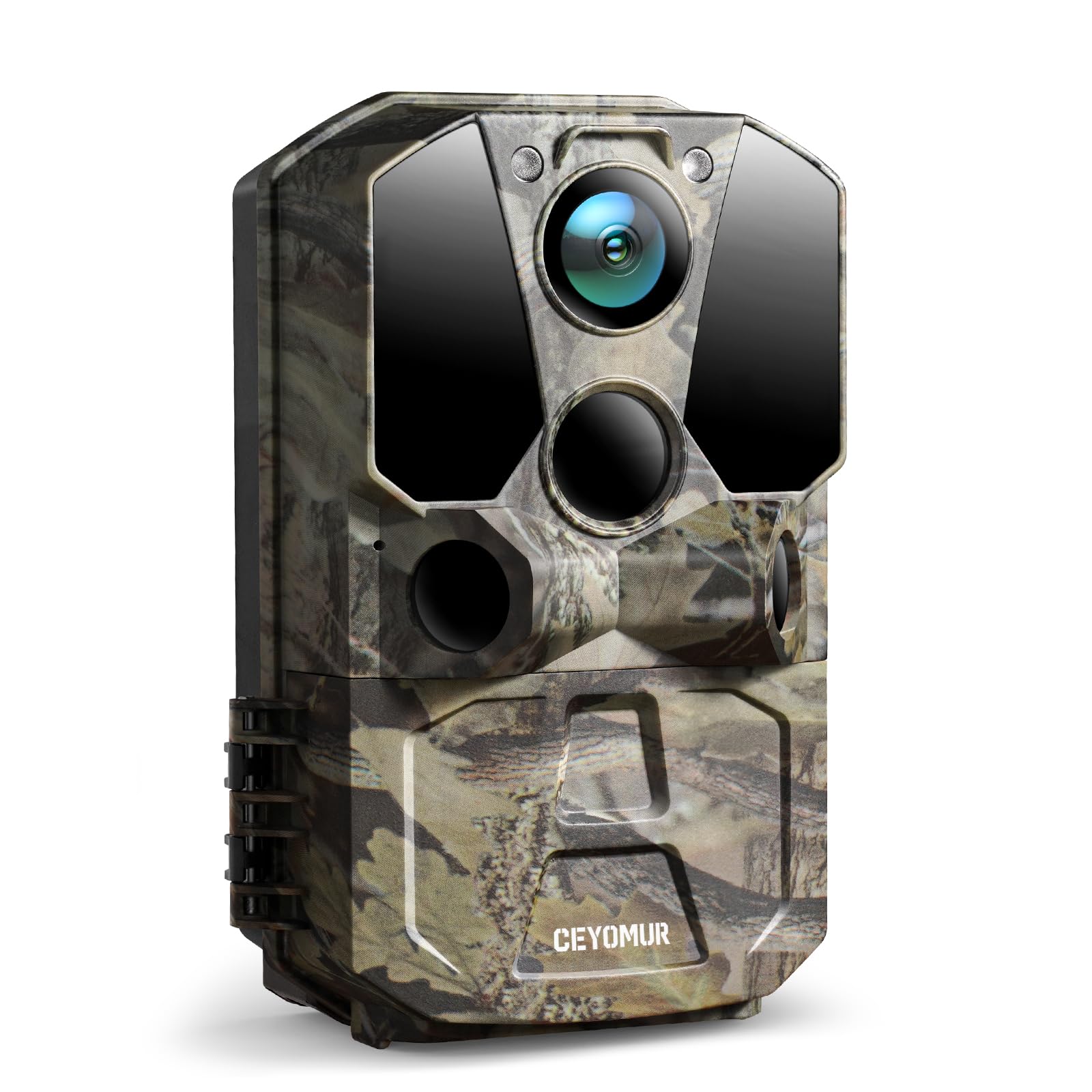 CEYOMUR Wildlife Camera, WiFi Bluetooth 30MP 1296P Trail Camera, Hunting Camera with 120° Motion Sensor 0.2s Trigger Speed Hunting Camera IP66 Waterproof for Wildlife Monitoring