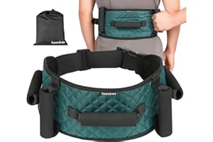 HOOMTREE Gait Belts Transfer Belts for Seniors Transfer Belt with One-Click Buckle,Nursing Gate Belts Medical with Padding Handle for Elderly,Patient,Pediatric,Handicap,Physical Therapy