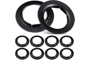 Blulu 8 Pack Push On Dolly Wheel Lock Washers Fits 5/8 Dolly Axle Rods Spring Steel Push On Washers with Oiled Phosphate Finish
