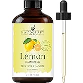 Lemon Essential Oil - Huge 4 Fl Oz - 100% Pure and Natural - Premium Grade Essential Oil for Diffuser and Aromatherapy