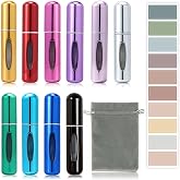 Smtheasy Perfume Travel Refillable Atomizer, Mini Perfume Atomizer Refillables, Scent Pump Case, Small Perfume Spray (10Pcs,5ml)