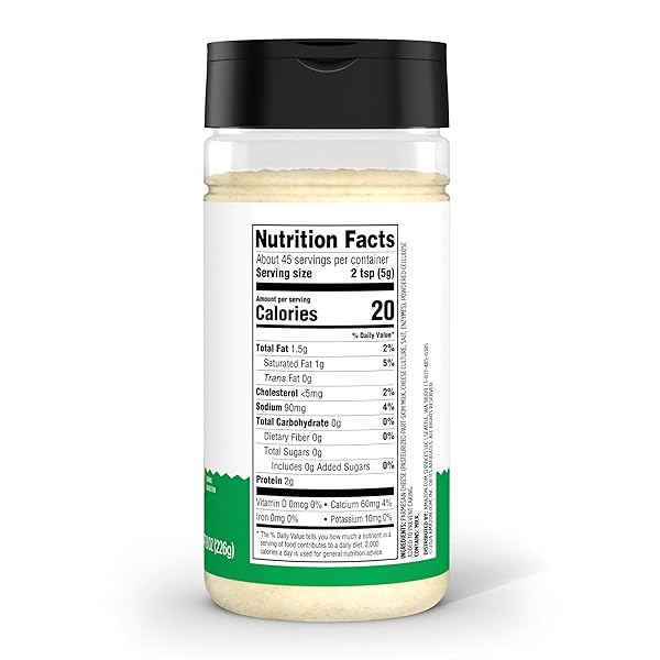 AMAZON GROCERY, GRATED PARMESAN CHEESE SHAKER, 8 OZ (PREVIOUSLY HAPPY BELLY, PACKAGING MAY VARY)