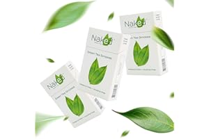 NAKED GREEN TEA SMOKES Naked Green Tea Cigarettes LITE 3-Pack, Herbal Cigarettes Free of Nicotine, Tobacco & Chemical additives.