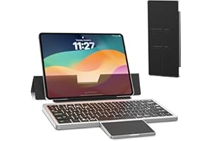 Cooper Nomad Travel Keyboard with Trackpad | Full-Size Keys, Foldable Cover Stand, Multi-Device Compatibility for iPadOS, iOS