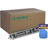 Tremco Dymonic 100, 20 oz Sausage, White, Case of 15 with AWF PRO Gloves, Non Sag, Low VOC, Medium Modulus, High Performance, Polyurethane Joint Sealant